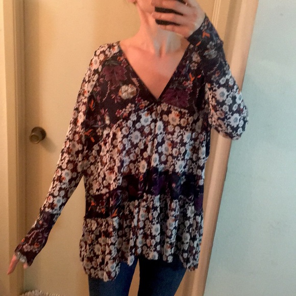 Free People Tunic Long Sleeve Size M - Picture 3 of 5